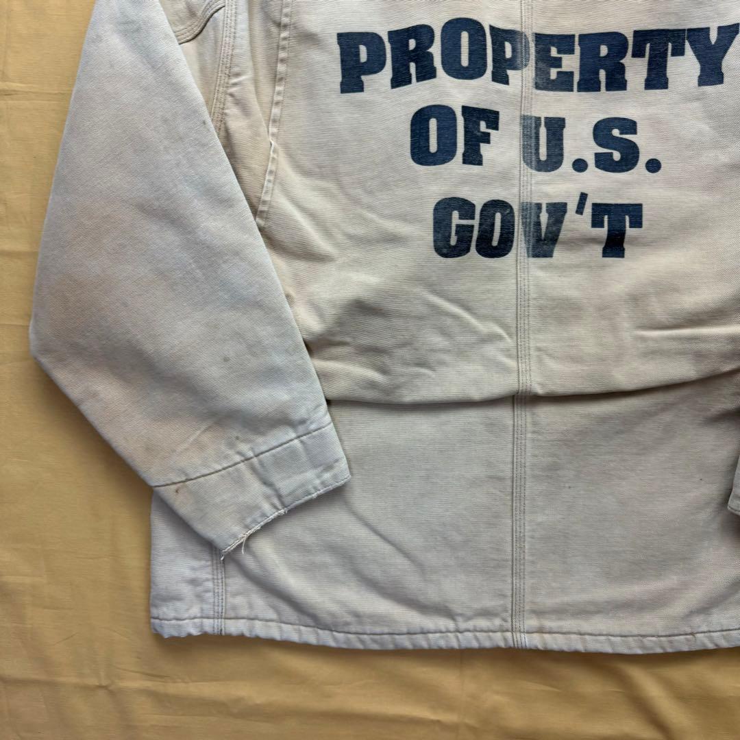 激レア　carhartt カーハート　チョアコート　囚人服　80s USA製