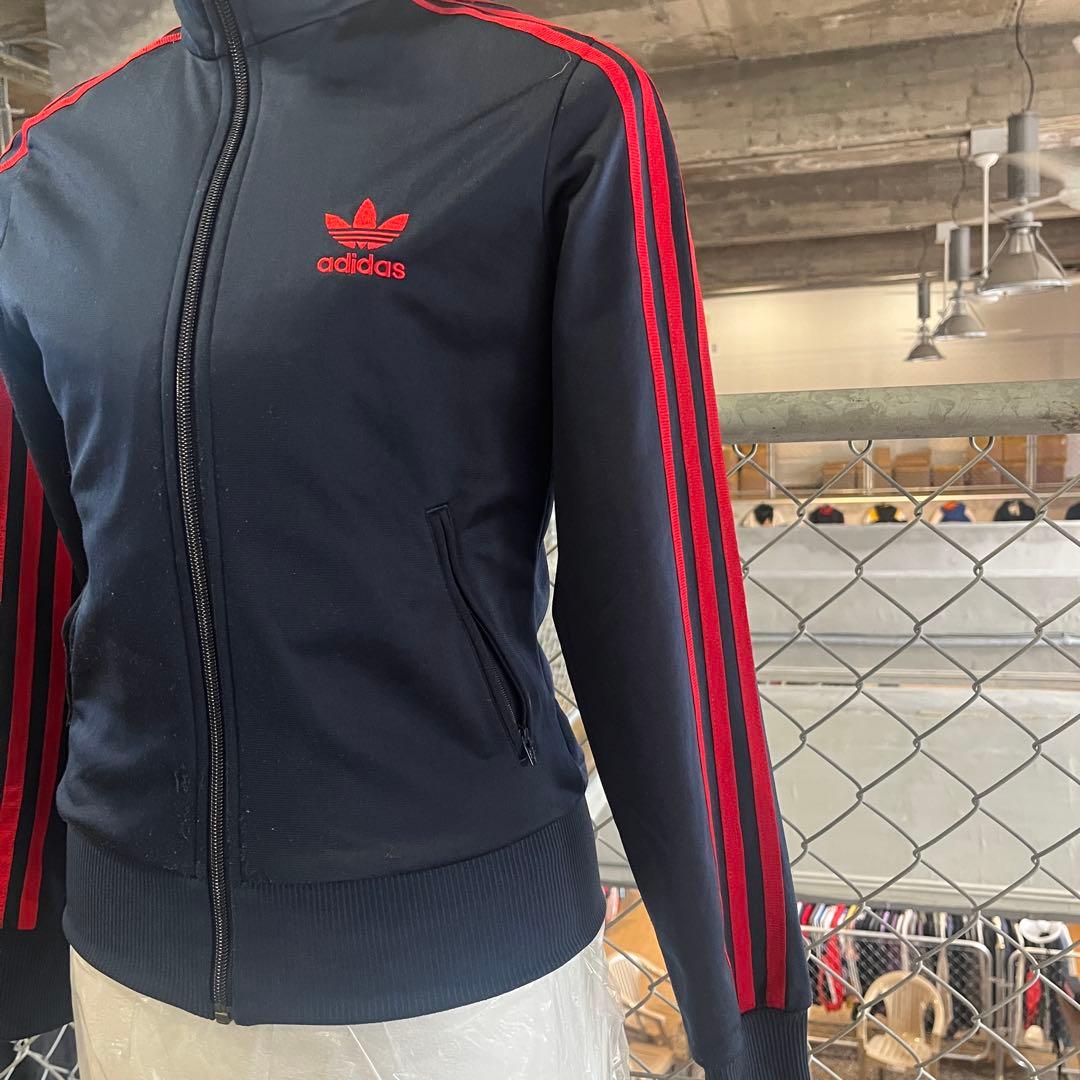 adidas ネイビー レッド　XS トラックジャケット　トレフォイル