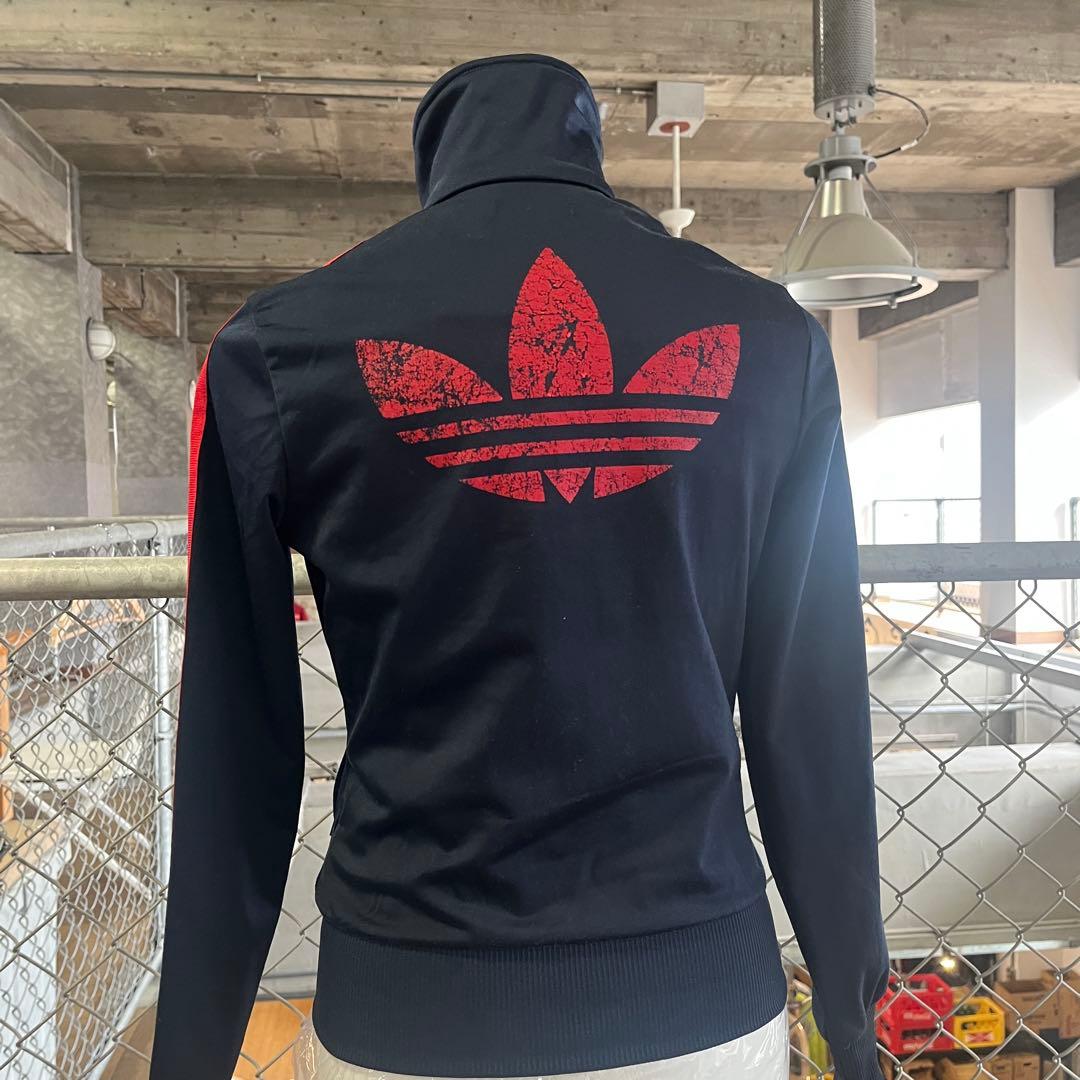 adidas ネイビー レッド　XS トラックジャケット　トレフォイル