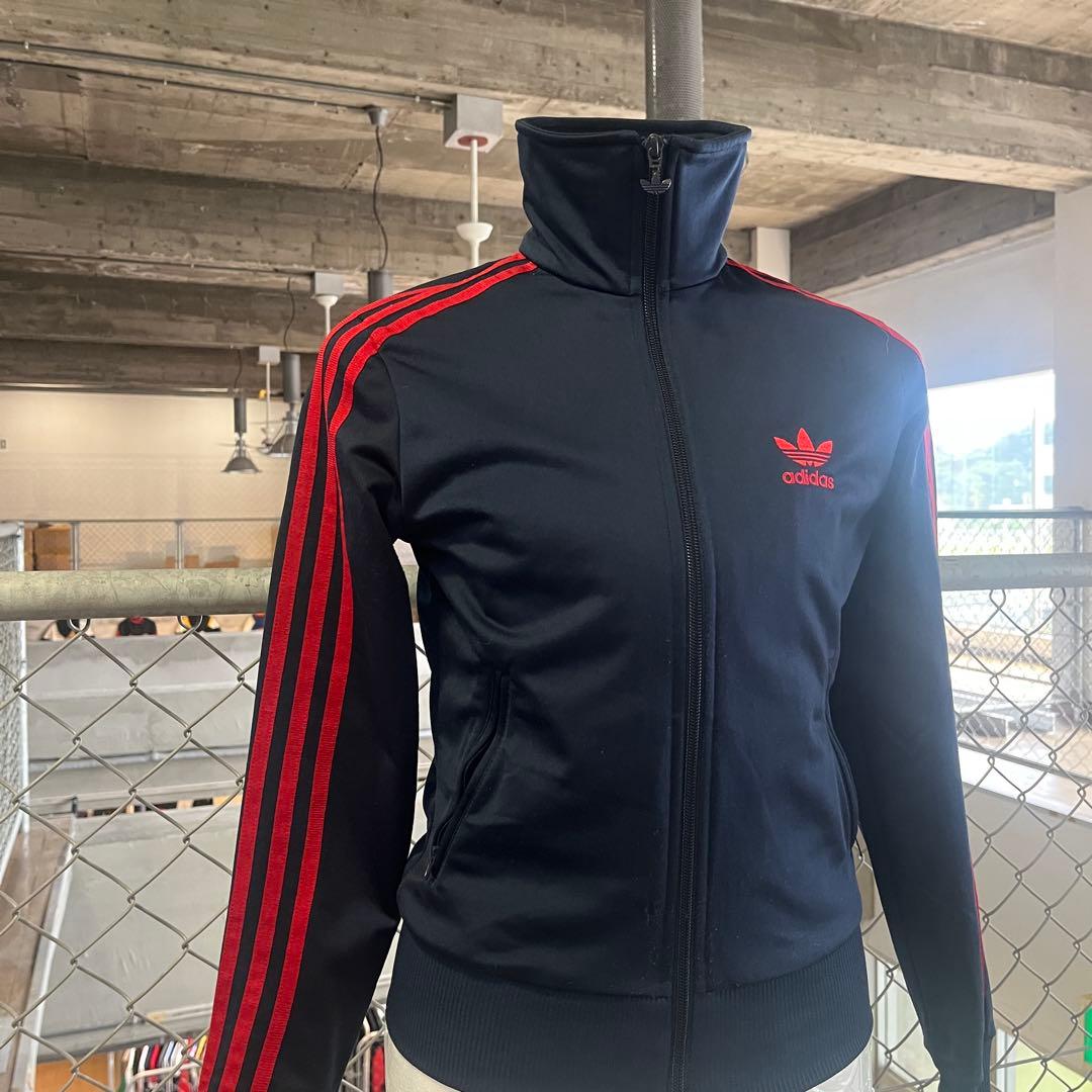 adidas ネイビー レッド　XS トラックジャケット　トレフォイル