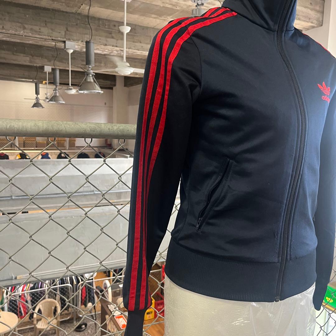 adidas ネイビー レッド　XS トラックジャケット　トレフォイル