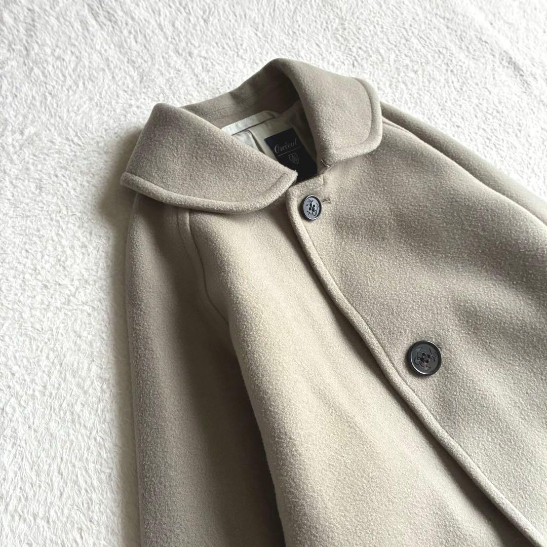 オーシバル Bshop ライトウールモッサロングコート 近年 ステンカラーコート