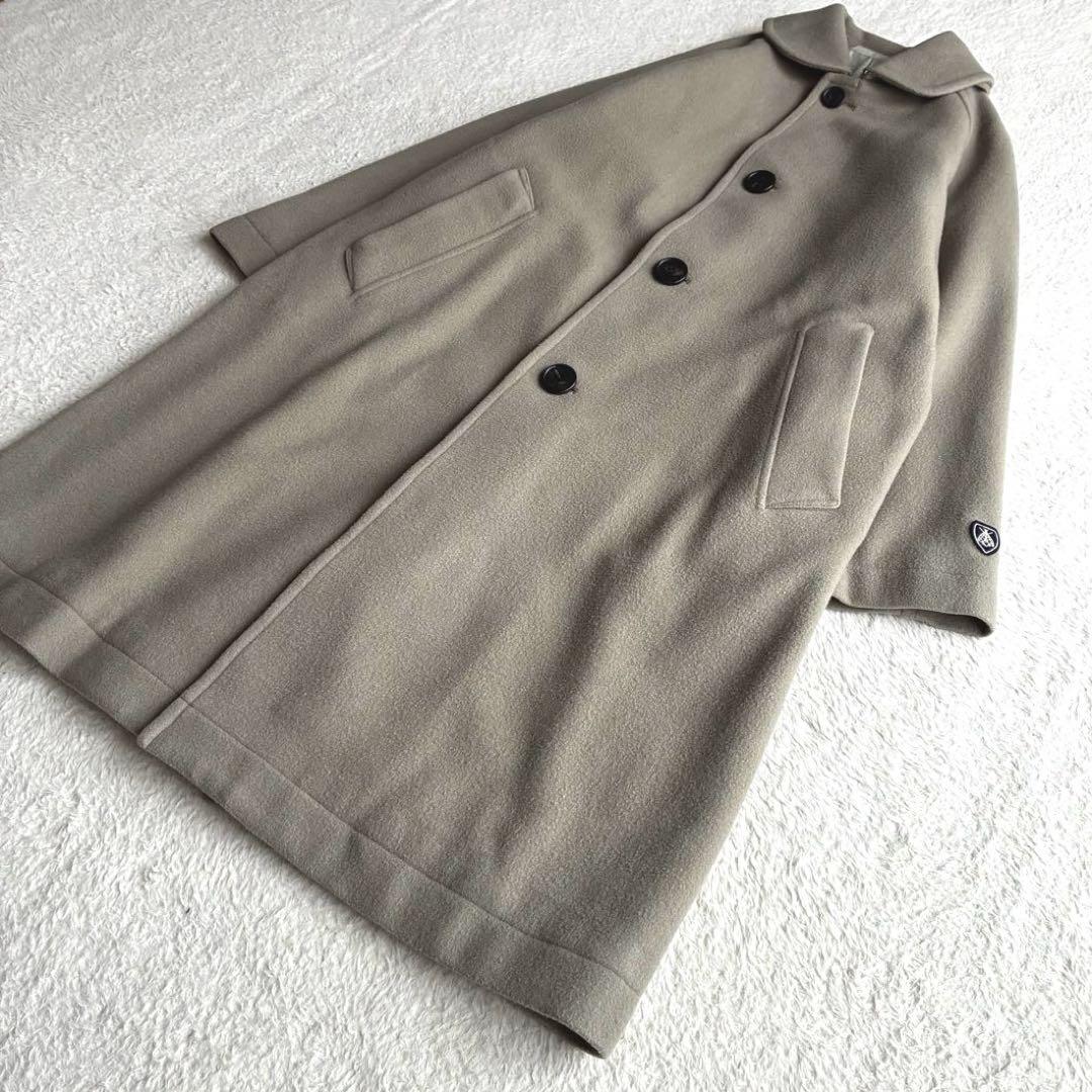 オーシバル Bshop ライトウールモッサロングコート 近年 ステンカラーコート