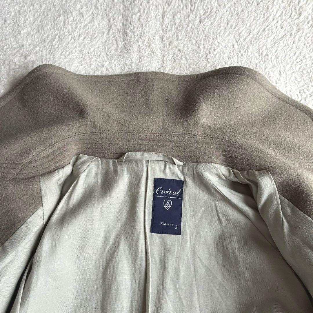 オーシバル Bshop ライトウールモッサロングコート 近年 ステンカラーコート