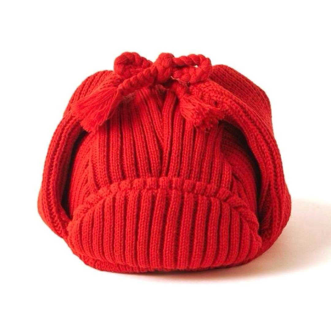 極美品✨TIGHTBOOTH タイトブース ボンバービーニー ニット帽 レッド