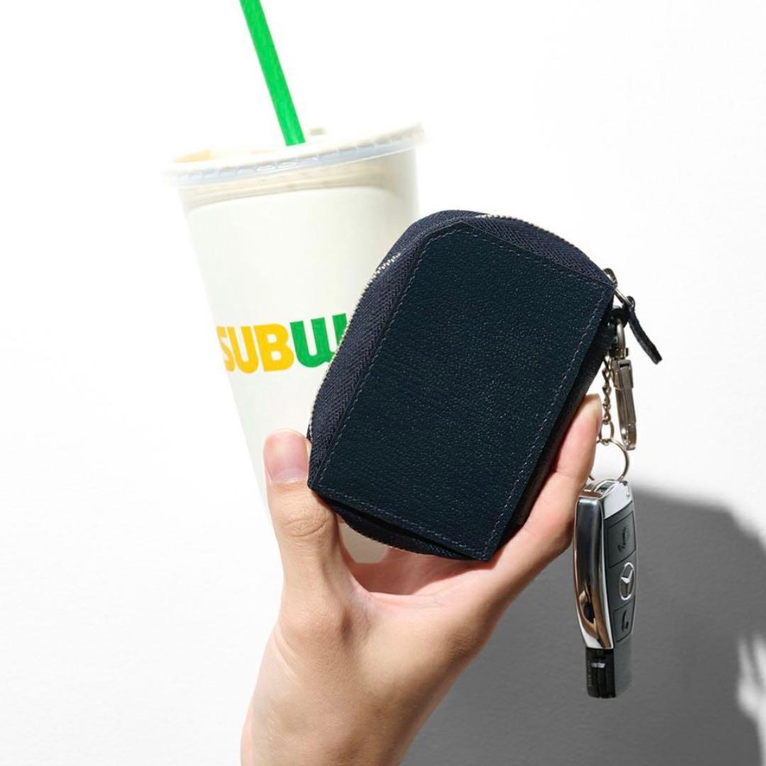 2301★ラルコバレーノ★スマートWキーケース★本革【新品 定価2.2万円】