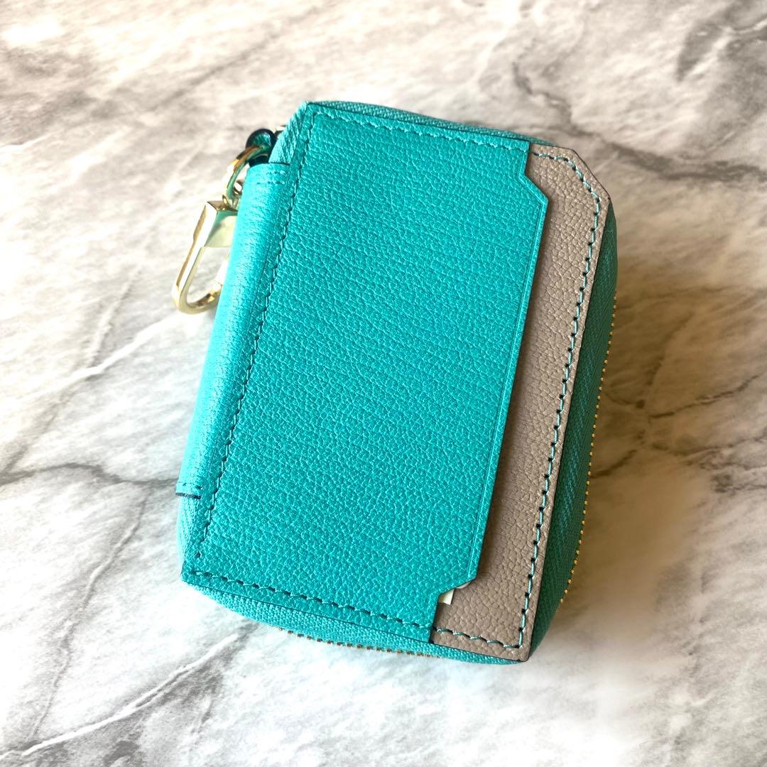 2301★ラルコバレーノ★スマートWキーケース★本革【新品 定価2.2万円】