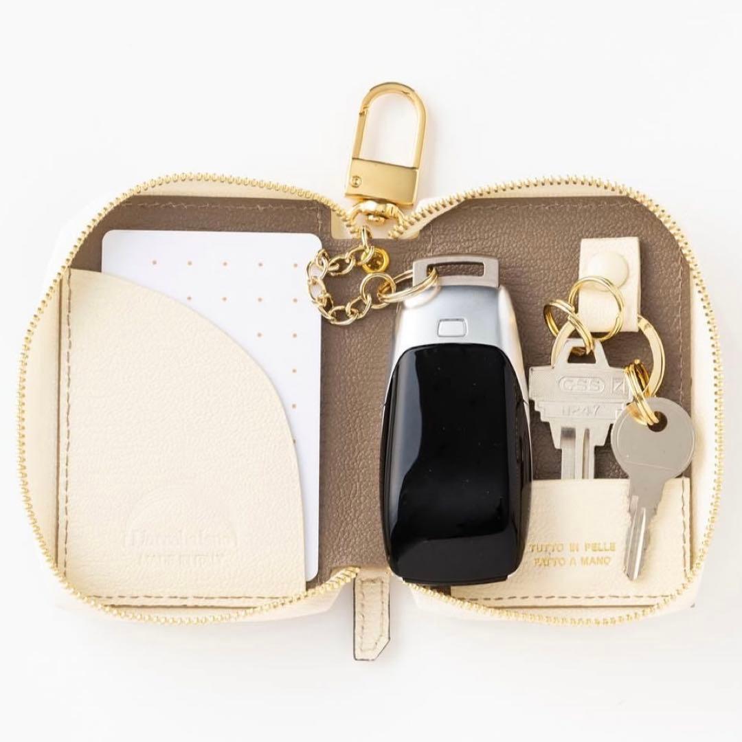 2301★ラルコバレーノ★スマートWキーケース★本革【新品 定価2.2万円】