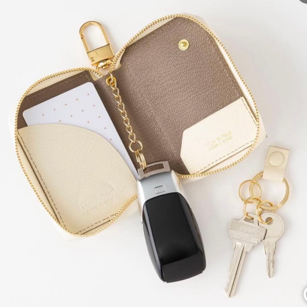 2301★ラルコバレーノ★スマートWキーケース★本革【新品 定価2.2万円】