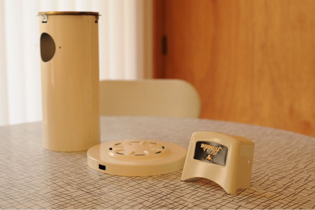 超特選品 新品以上 超希少ブロンズロゴ ステンレスタンク アラジン ストーブ