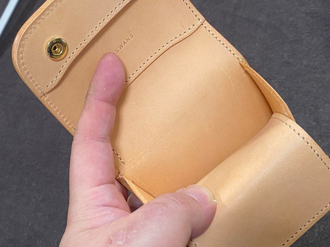 極美品　ワイルドスワンズ　CASA シェルコードバン　ナチュラル