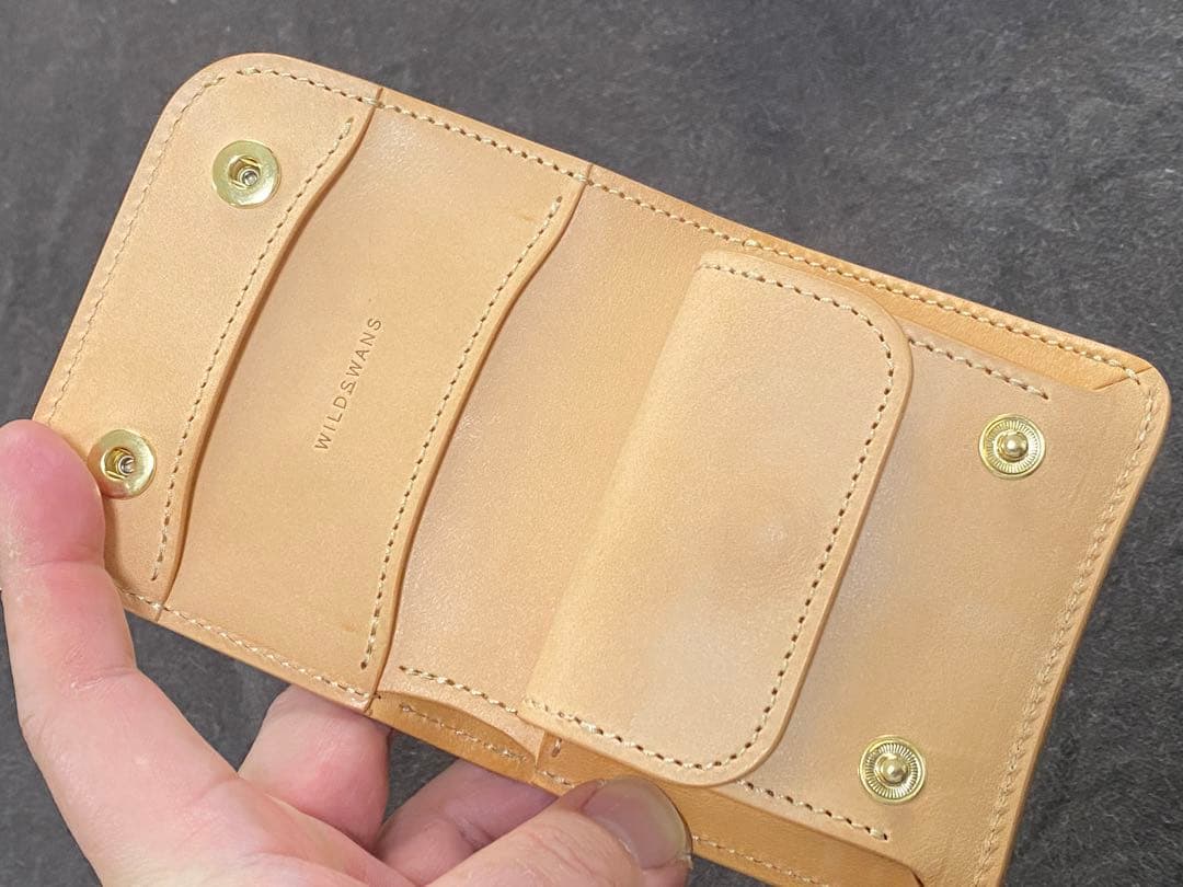 極美品　ワイルドスワンズ　CASA シェルコードバン　ナチュラル