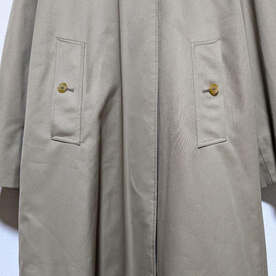 美品 英国製 80s バーバリー ステンカラーコート レディース ウールライナー