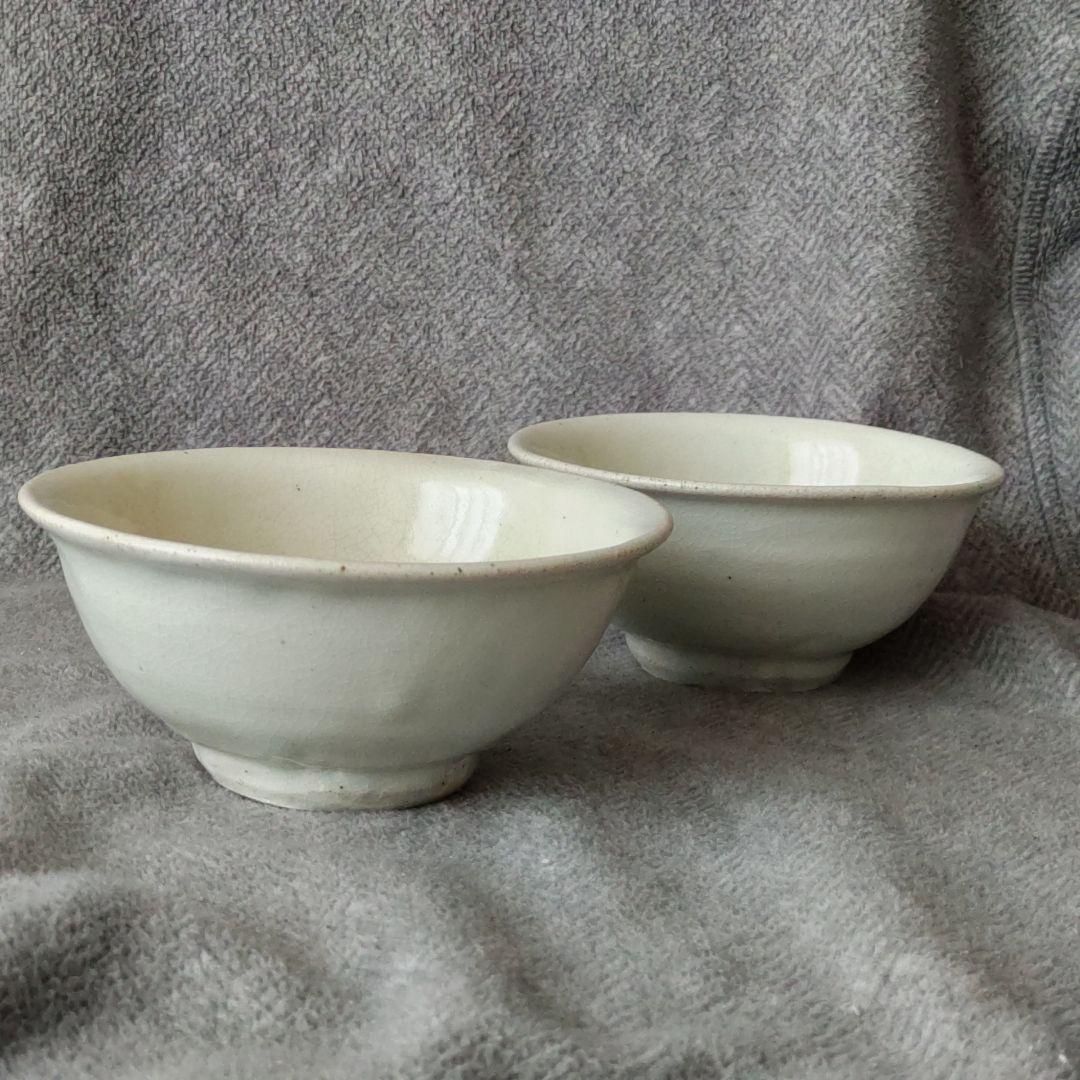 小林東五　粉引くみ出し(２客)　中古品　李朝