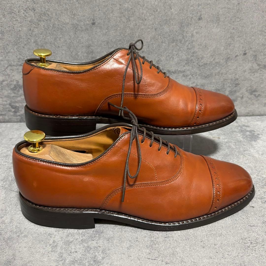 極美品　アレンエドモンズ　ドレスシューズ Byron ブラウン　本革　2042