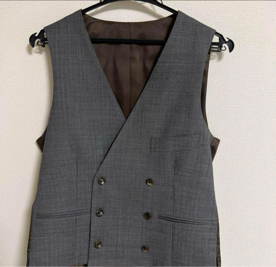 【ピンクの猫 】グレー スリーピース オーダースーツ トラバルドトーニャ