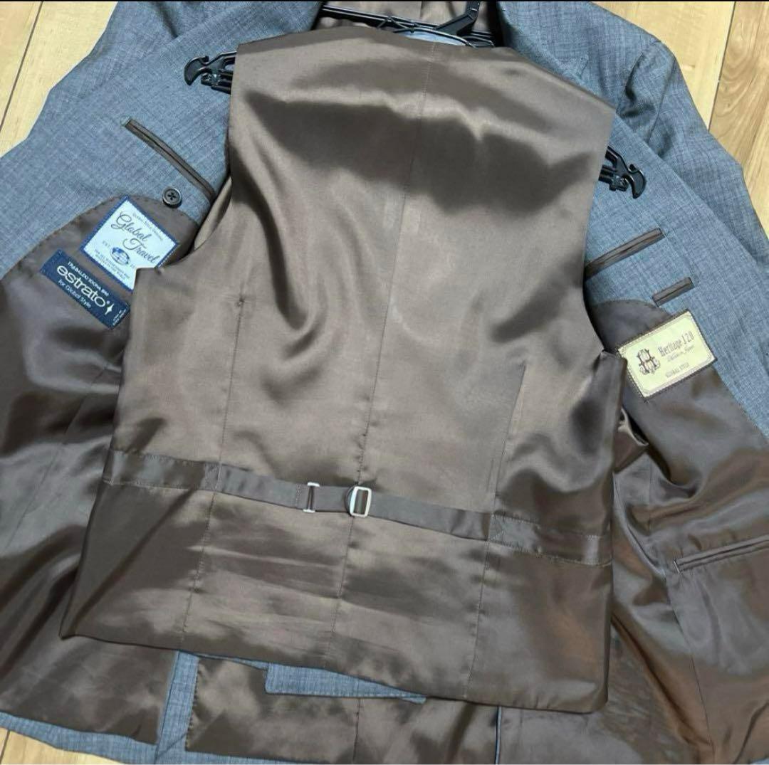 【ピンクの猫 】グレー スリーピース オーダースーツ トラバルドトーニャ