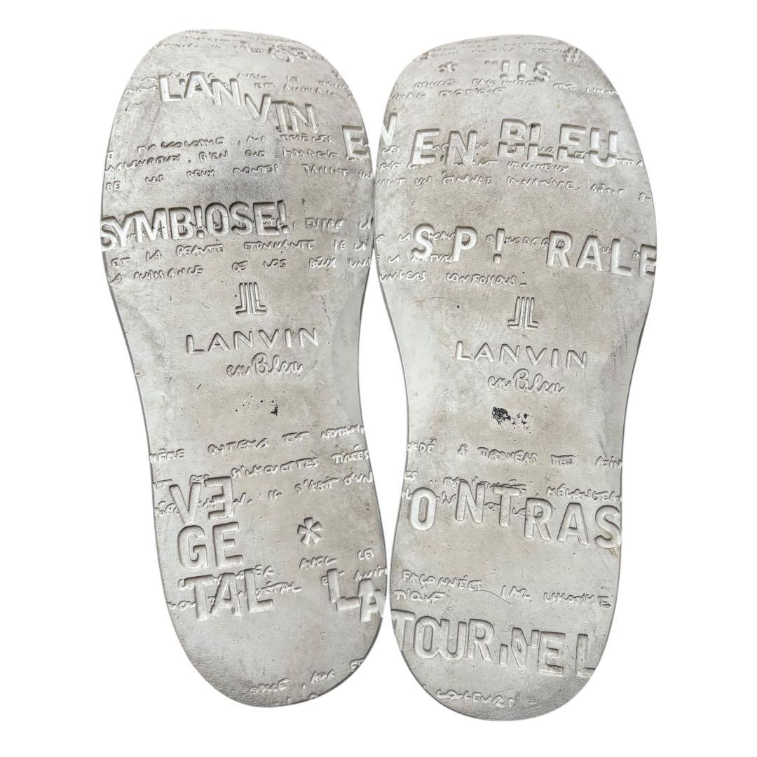 LANVIN en Bleu/ネイビー ハイカット/スウェードシューズ