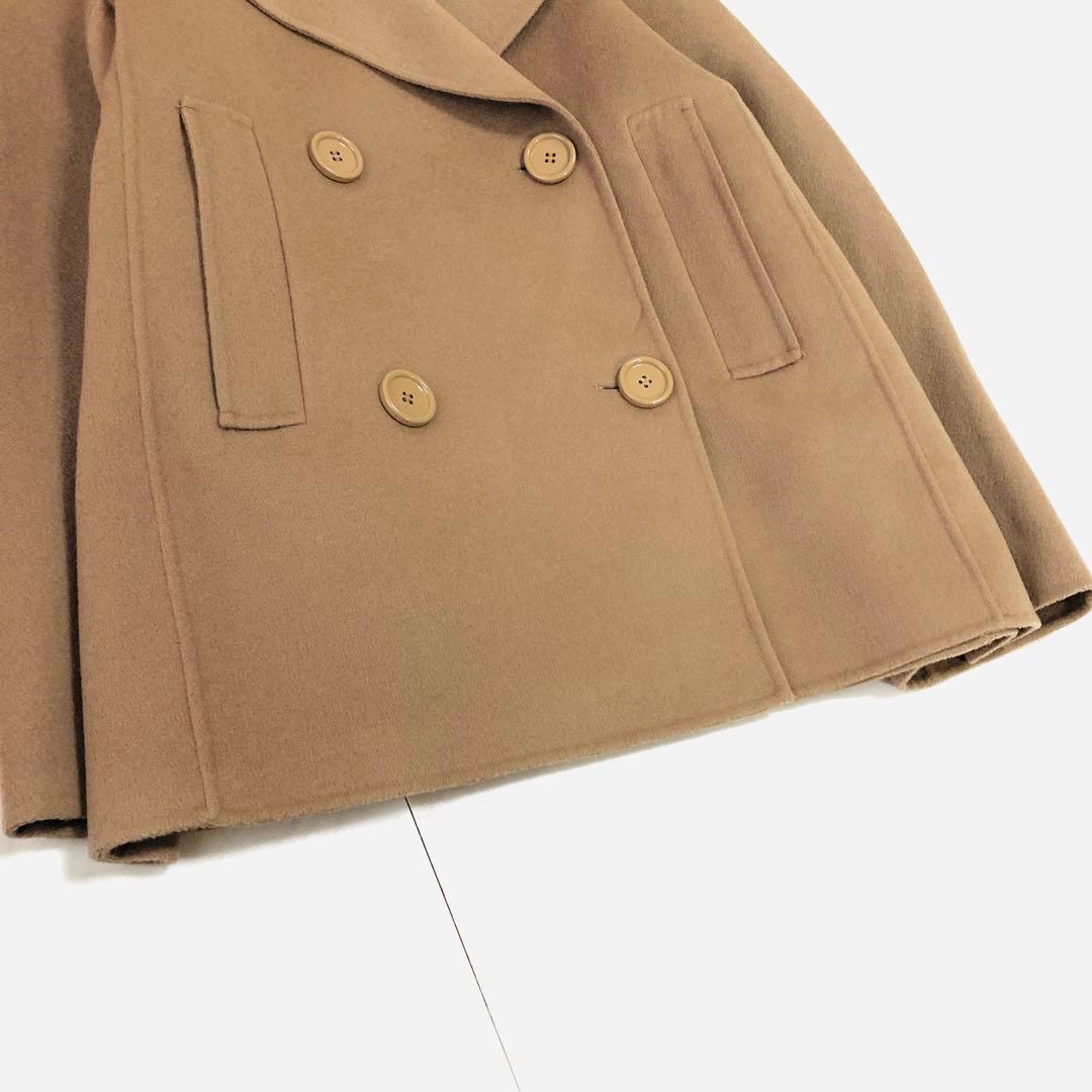 美品✨️サイズ44 マックスマーラ クチートアマーノピーコート キャメルカラー