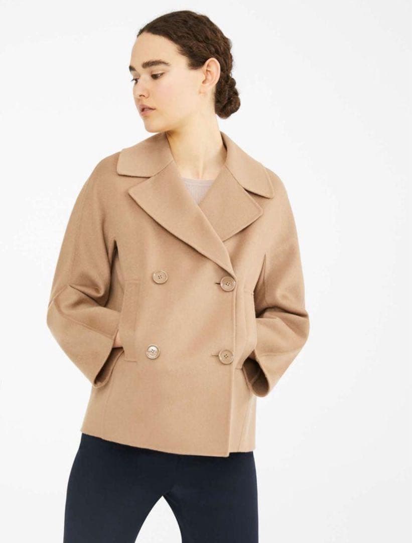 美品✨️サイズ44 マックスマーラ クチートアマーノピーコート キャメルカラー