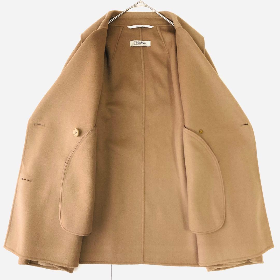 美品✨️サイズ44 マックスマーラ クチートアマーノピーコート キャメルカラー
