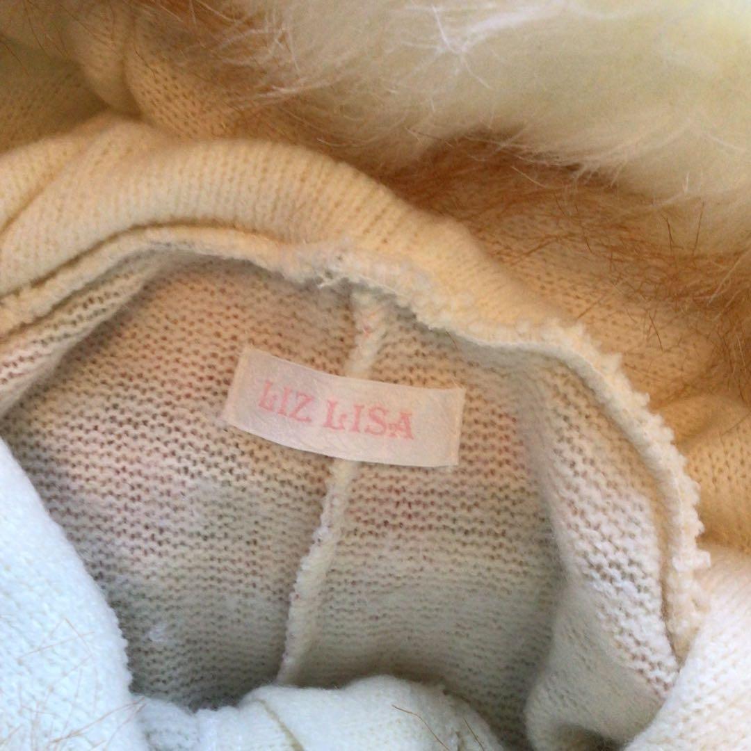 y2k LIZ LISAリズリサ　希少花柄ファーポンチョ　グランジ　姫ギャル