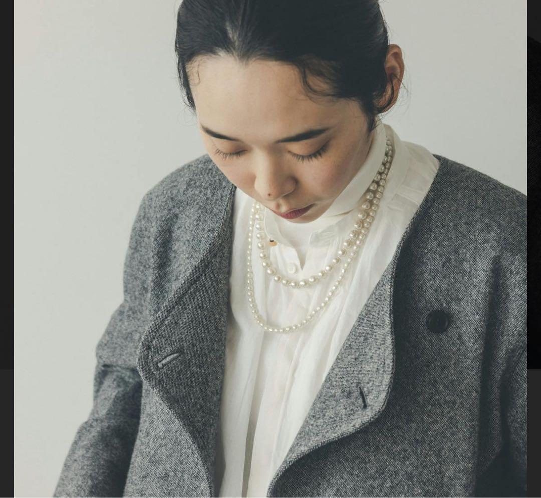 北欧暮らしの道具店　やわらかツイードに一目惚れ ノーカラージャケット