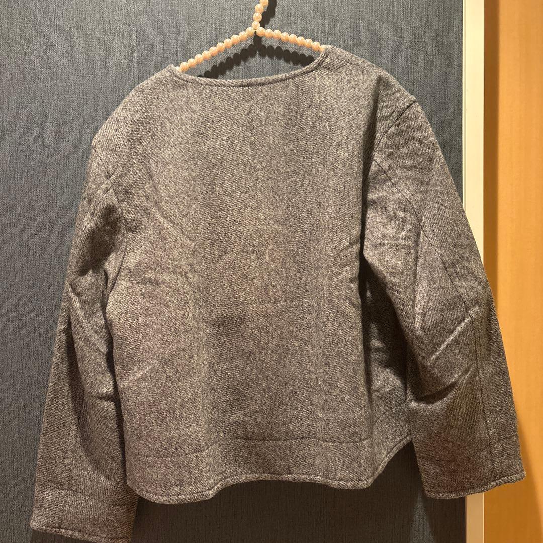 北欧暮らしの道具店　やわらかツイードに一目惚れ ノーカラージャケット