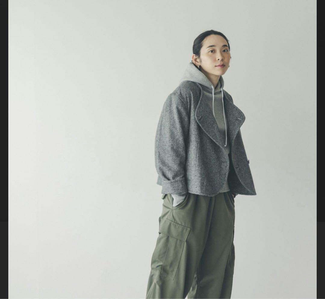 北欧暮らしの道具店　やわらかツイードに一目惚れ ノーカラージャケット