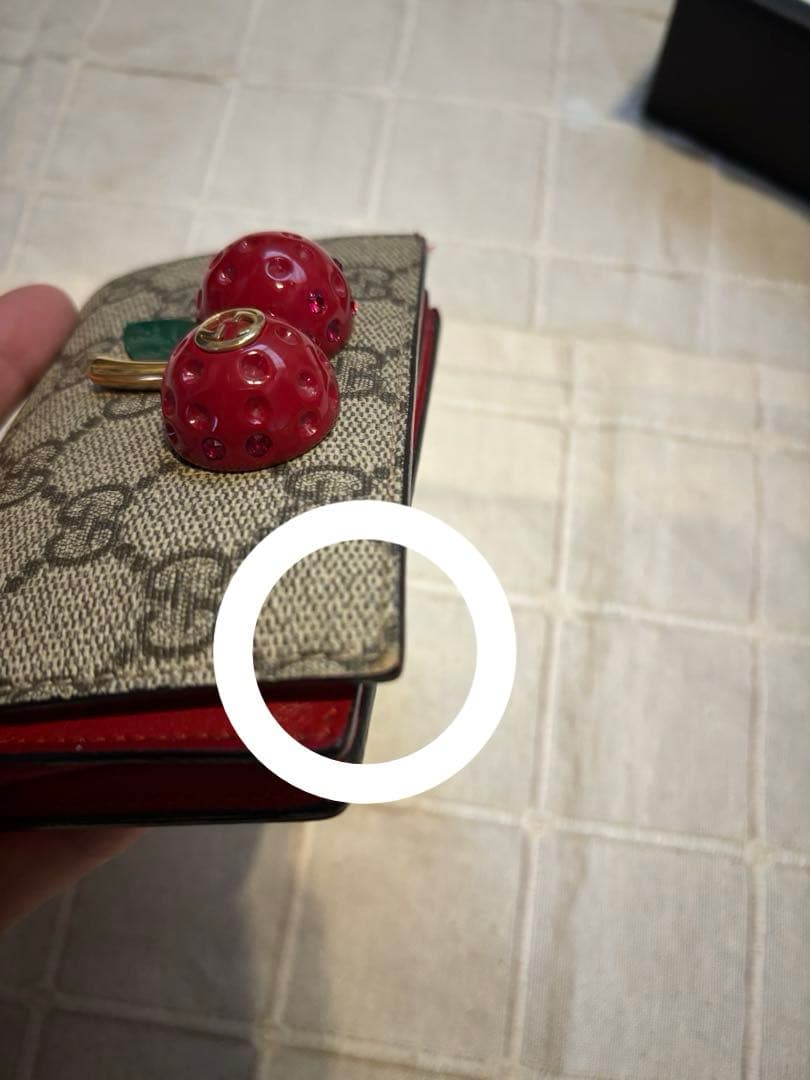 ま*む様 GUCCI 財布 チェリー