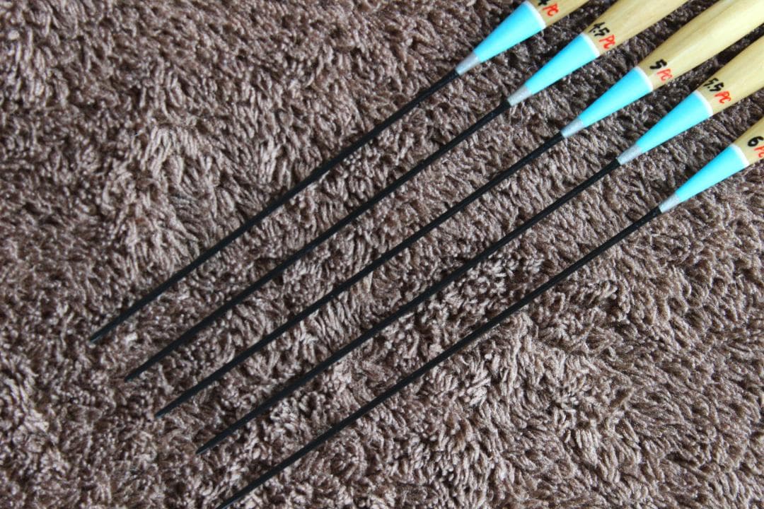 ヘラ浮き 浅だな用 ＰＣトップ５本(４.０～６.０番)セット 新品未使用