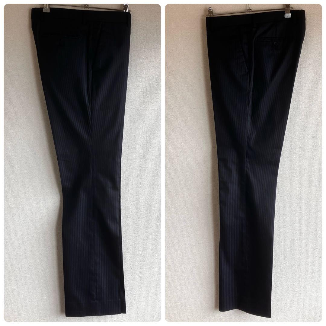 カルバンクライン ビジネススーツ ネイビー シャドーストライプ 上下セット