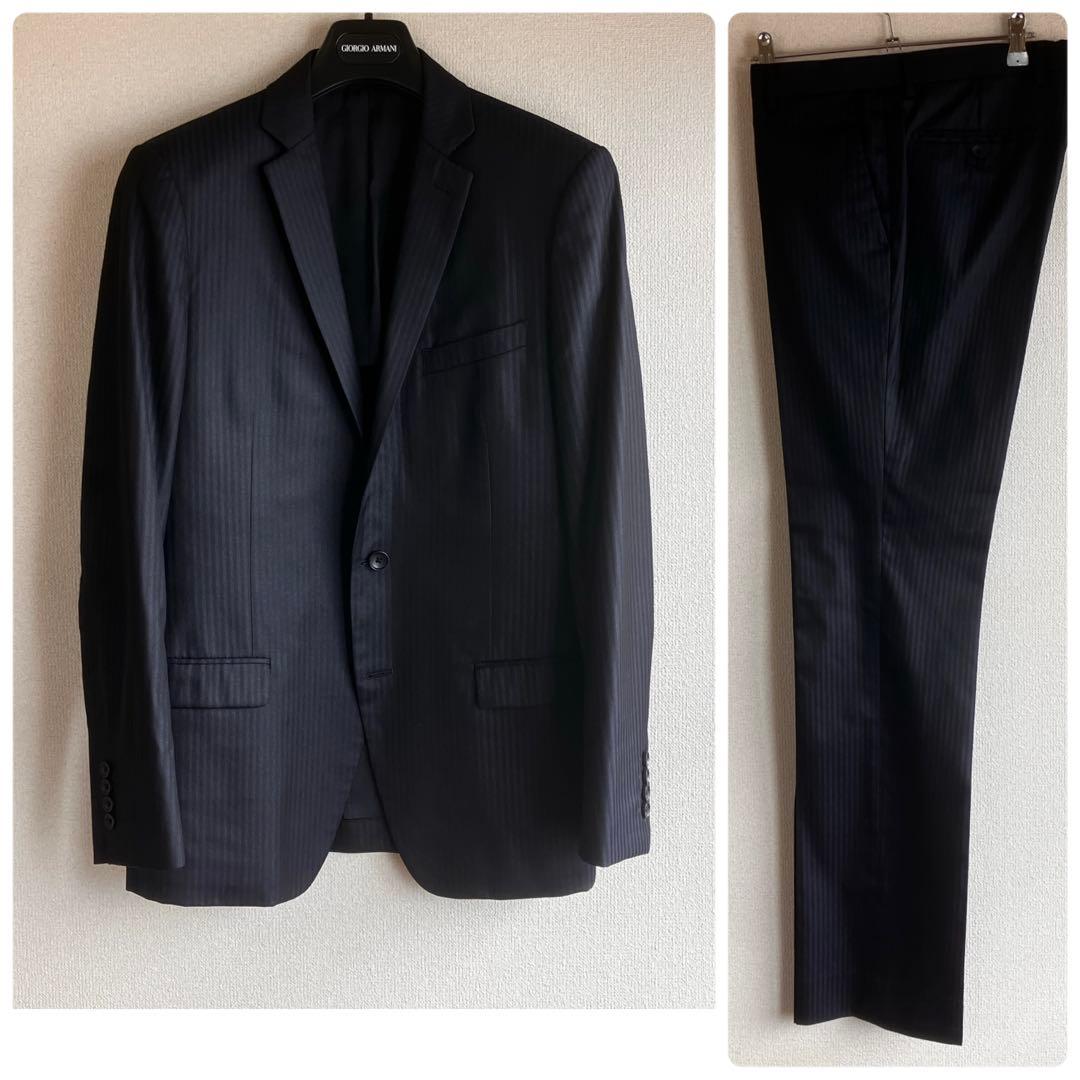 カルバンクライン ビジネススーツ ネイビー シャドーストライプ 上下セット