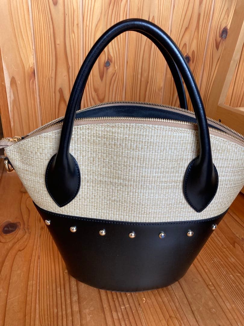FURLA ラフィア カゴバッグ 夏