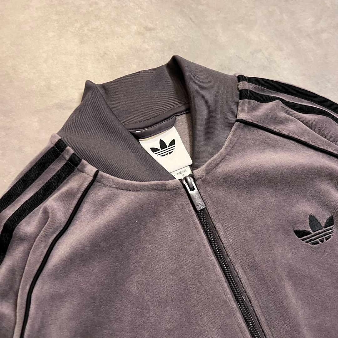 トップス adidas velours raglan track jacket
