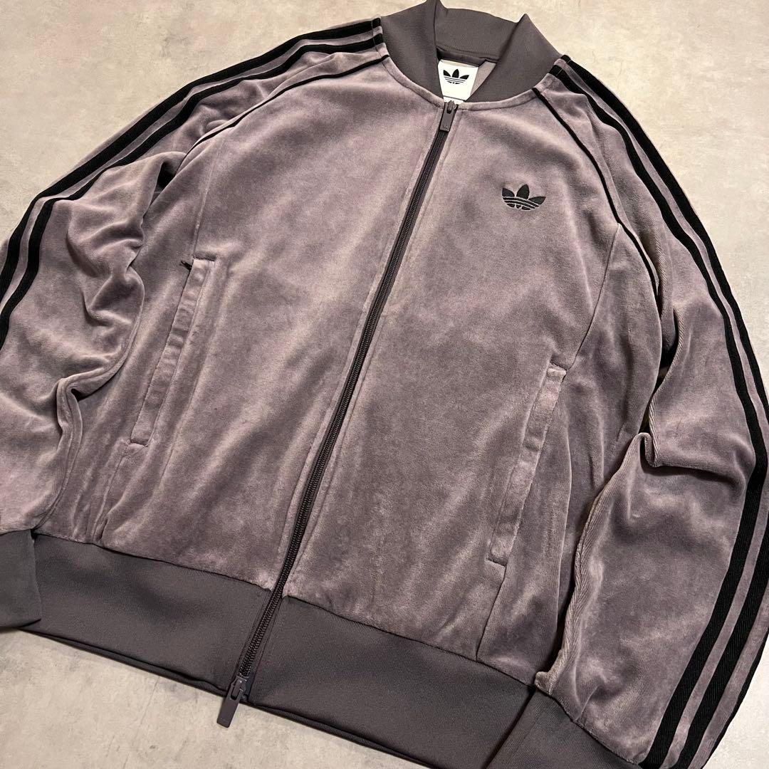 トップス adidas velours raglan track jacket