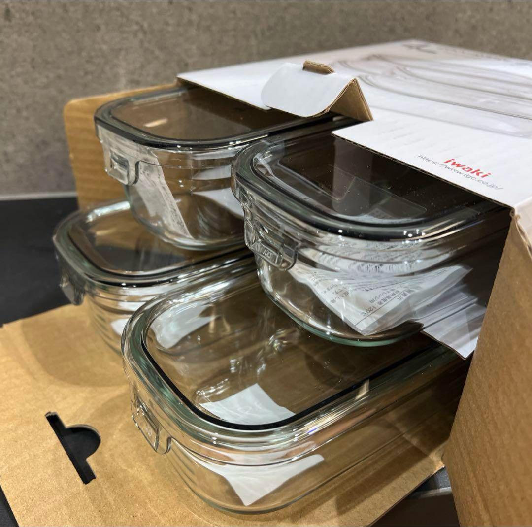 【おまとめ】iwaki 食品保存容器 450ml×4 500ml×4