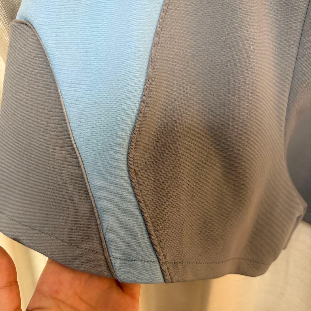 maonosuke 水色×グレー セットアップ ショートパンツ