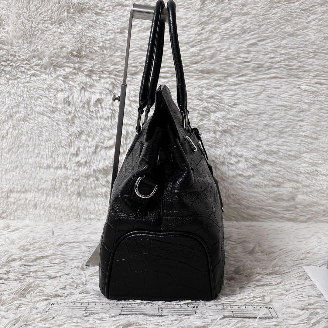 即日発送 美品 ペッレモルビダ pmo-mb026ele 被せ付ボストン A4