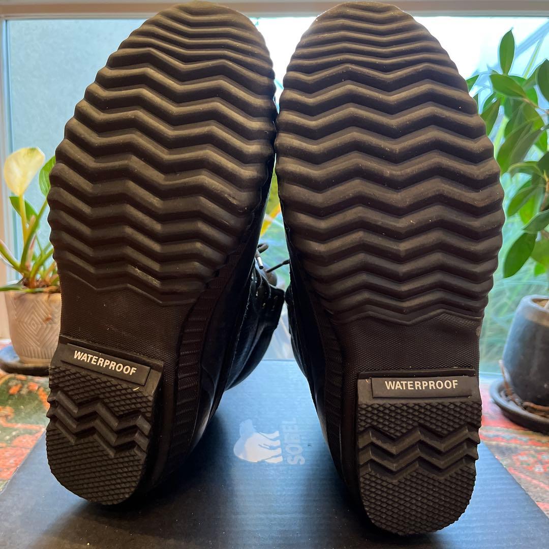 SOREL 防水性 ブラックレザーブーツ
