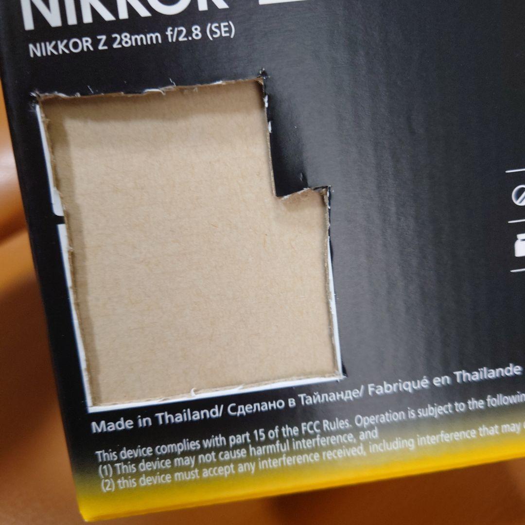 新同 nikkor Z 28mm f/2.8 (SE) 元箱.保証.保護フィルタ