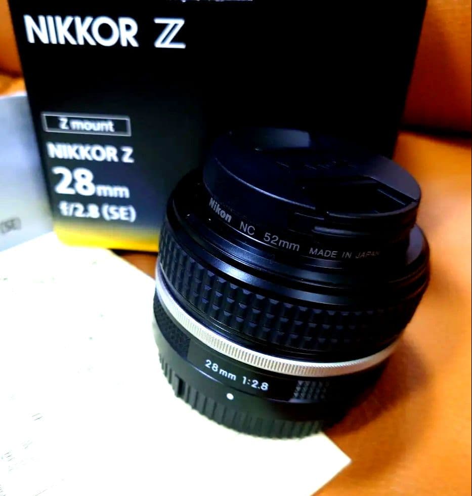 新同 nikkor Z 28mm f/2.8 (SE) 元箱.保証.保護フィルタ