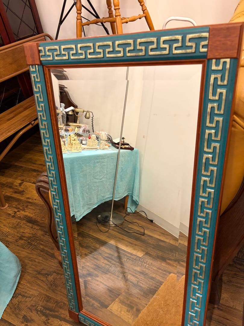 イタリア製 ヴィンテージ ウォールミラー フレームミラー アンティーク