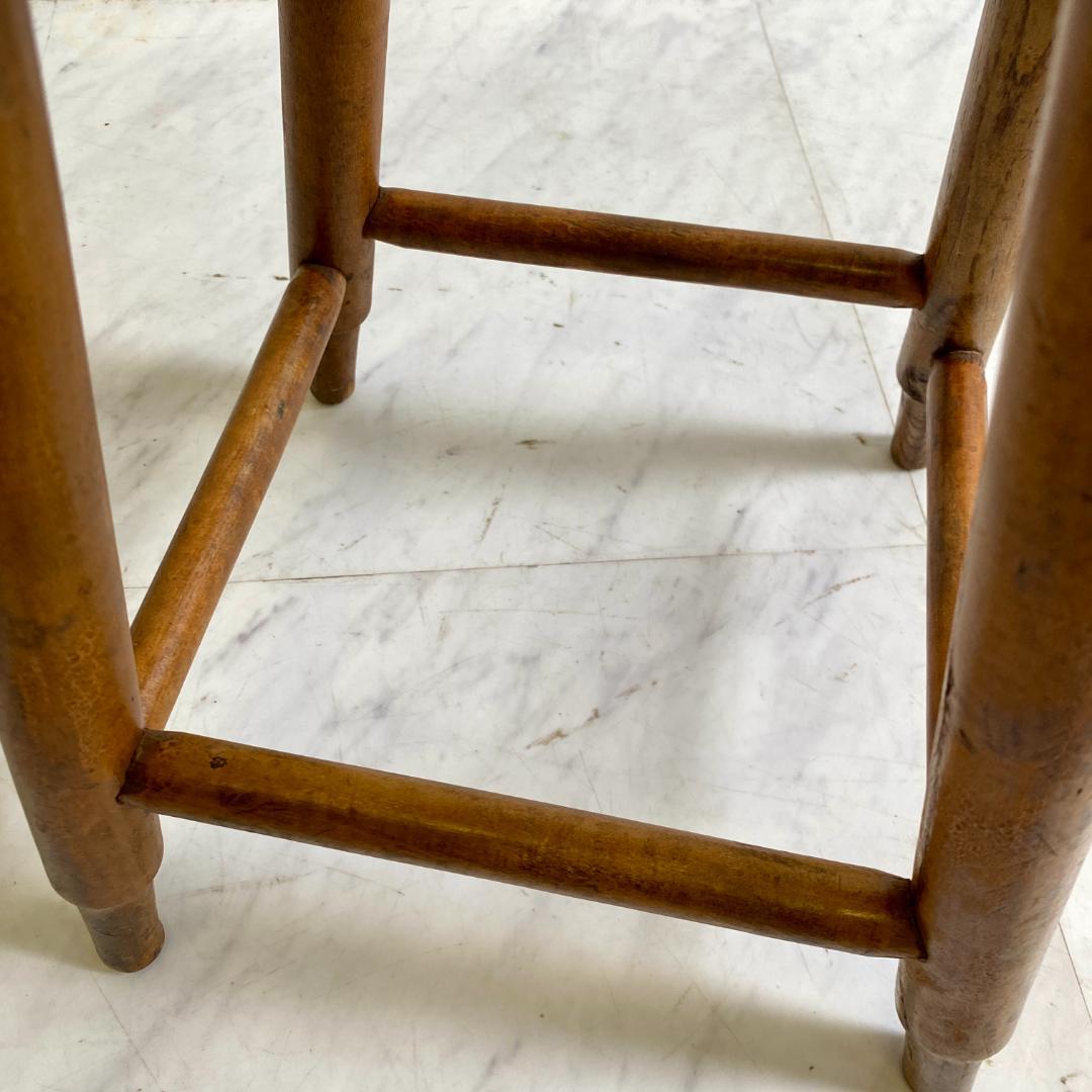 レトロなスツール 丸椅子 丸スツール 木製