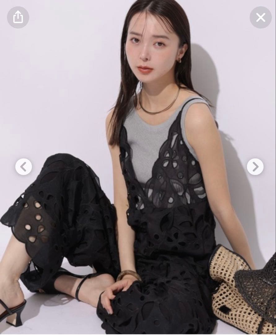 マイストラーダ　エンブロイダリーロンパース　サロペット　オールインワン　38