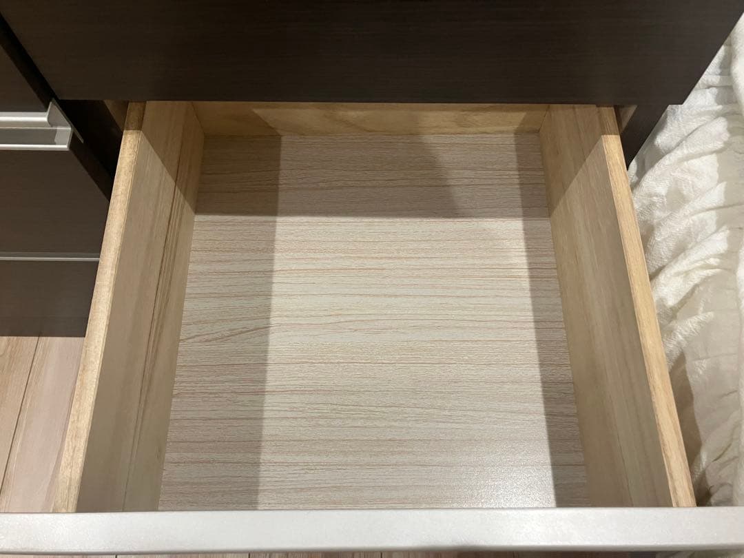 ダークブラウン 木製チェスト