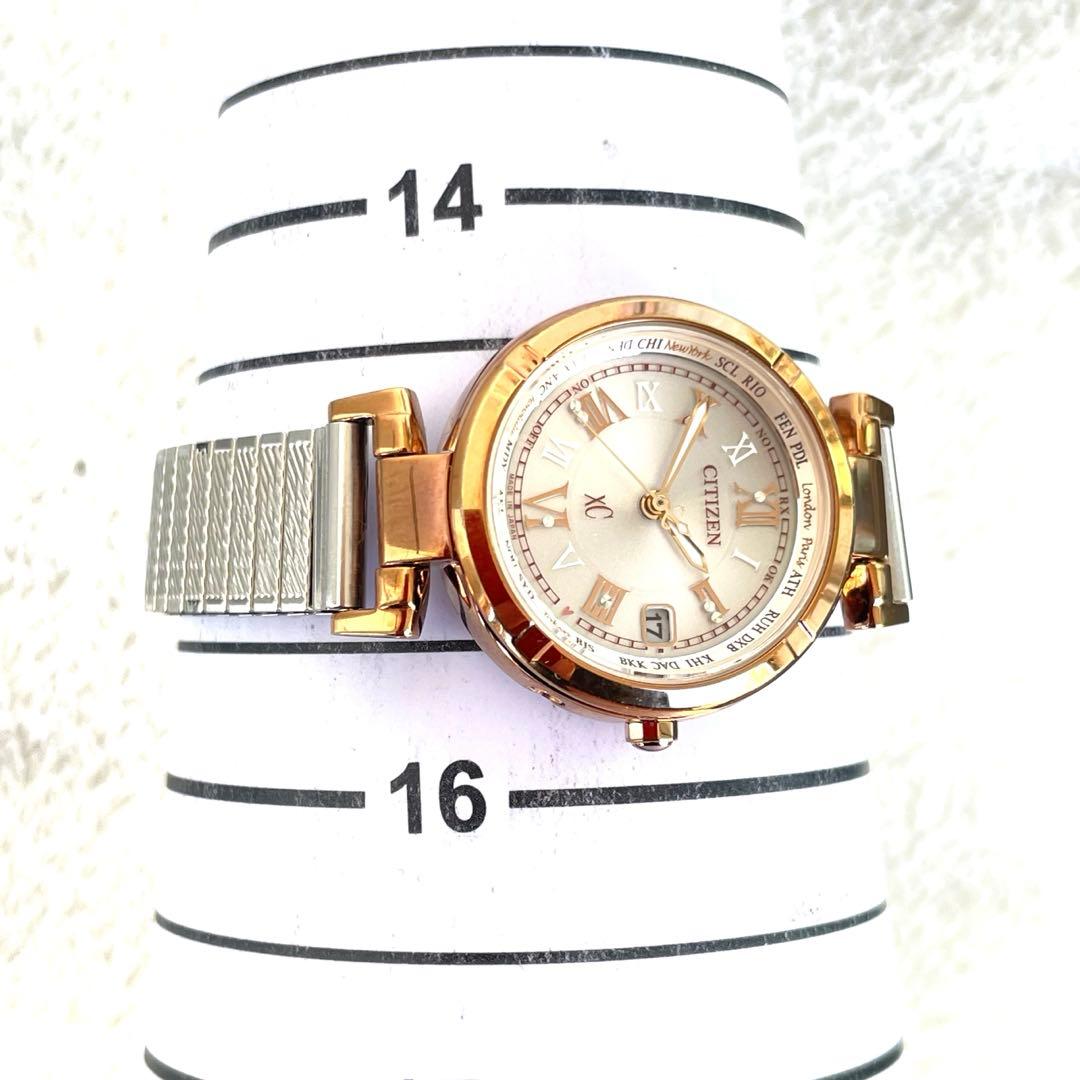 美品❣クロスシーxC H240　シルバー文字盤　チタン　スプリングバンド　稼働