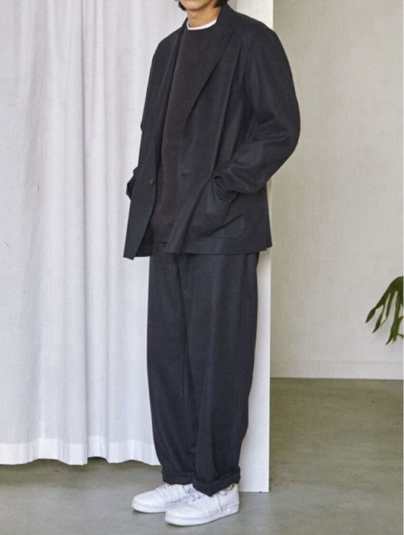 最終SALE！comoli フェルトン　セットアップ　ネイビー　size2