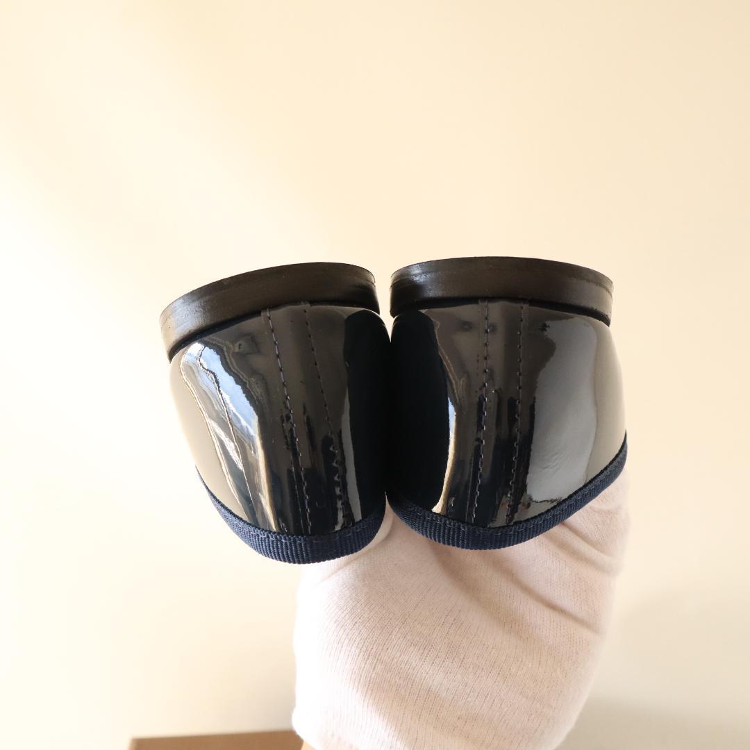 【未使用】レペット サンドリオン エナメルバレエシューズ ネイビー39 24.7