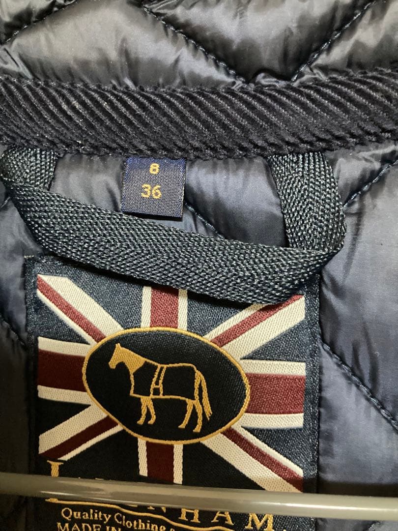 新品未使用　ラベンハム　キルティングベスト　36 ネイビー